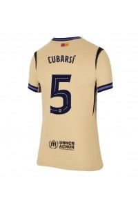 Barcelona Pau Cubarsi #5 Voetbaltruitje Uit tenue Dames 2025-26 Korte Mouw